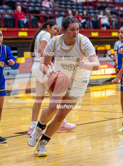 Thumbnail 1 in Mesa Vista vs. Cuba (Lady Braves Invite at Santa Fe Indian School) photogallery.