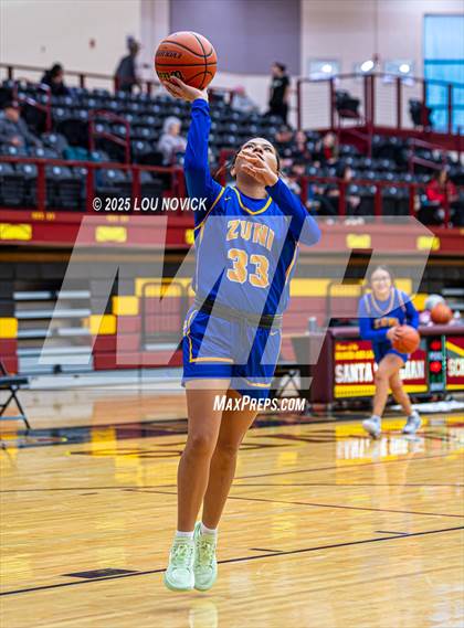 Thumbnail 2 in Mesa Vista vs. Cuba (Lady Braves Invite at Santa Fe Indian School) photogallery.
