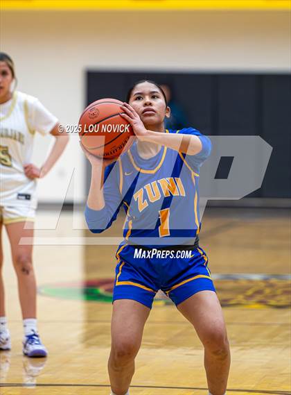 Thumbnail 1 in Mesa Vista vs. Cuba (Lady Braves Invite at Santa Fe Indian School) photogallery.