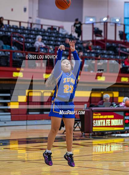 Thumbnail 3 in Mesa Vista vs. Cuba (Lady Braves Invite at Santa Fe Indian School) photogallery.
