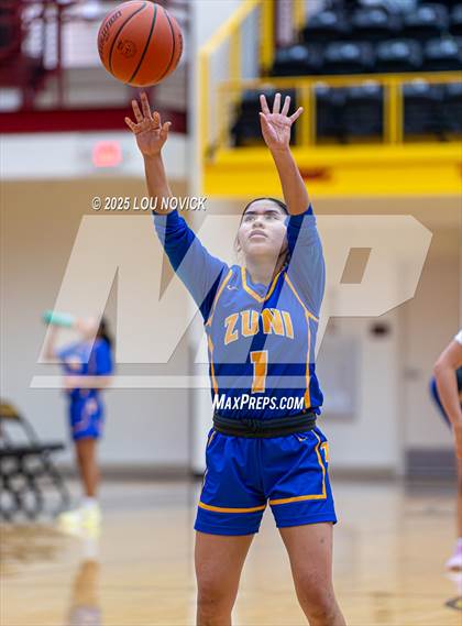 Thumbnail 3 in Mesa Vista vs. Cuba (Lady Braves Invite at Santa Fe Indian School) photogallery.