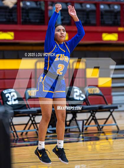 Thumbnail 2 in Mesa Vista vs. Cuba (Lady Braves Invite at Santa Fe Indian School) photogallery.