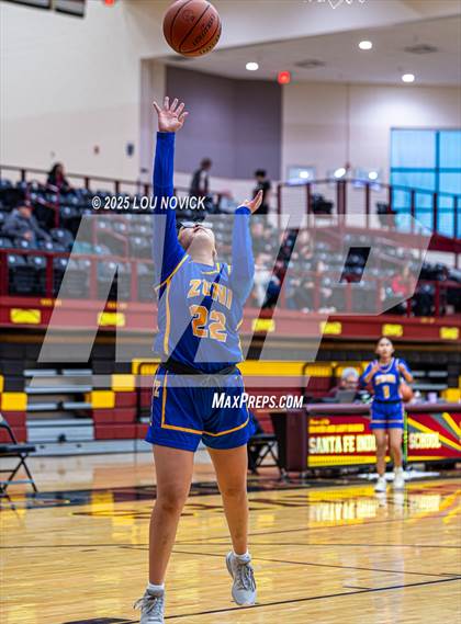 Thumbnail 1 in Mesa Vista vs. Cuba (Lady Braves Invite at Santa Fe Indian School) photogallery.