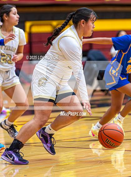 Thumbnail 1 in Mesa Vista vs. Cuba (Lady Braves Invite at Santa Fe Indian School) photogallery.