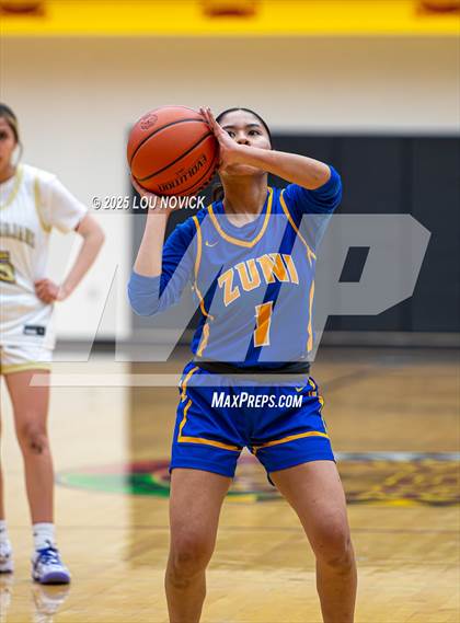 Thumbnail 2 in Mesa Vista vs. Cuba (Lady Braves Invite at Santa Fe Indian School) photogallery.