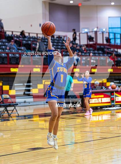 Thumbnail 1 in Mesa Vista vs. Cuba (Lady Braves Invite at Santa Fe Indian School) photogallery.