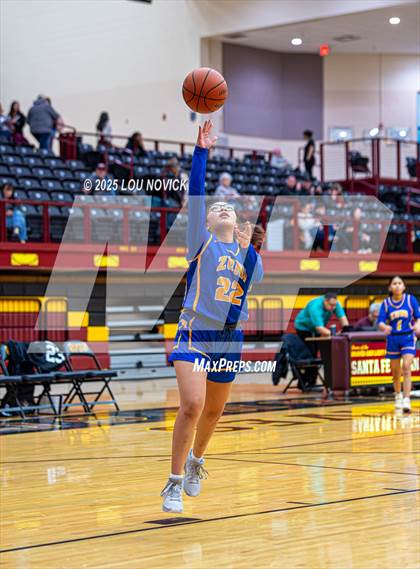 Thumbnail 2 in Mesa Vista vs. Cuba (Lady Braves Invite at Santa Fe Indian School) photogallery.