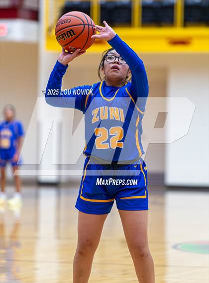 Thumbnail 1 in Mesa Vista vs. Cuba (Lady Braves Invite at Santa Fe Indian School) photogallery.