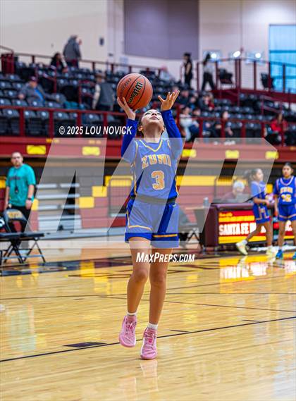 Thumbnail 3 in Mesa Vista vs. Cuba (Lady Braves Invite at Santa Fe Indian School) photogallery.