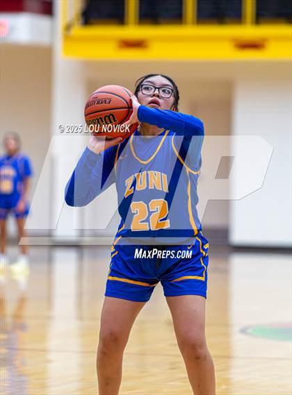 Thumbnail 3 in Mesa Vista vs. Cuba (Lady Braves Invite at Santa Fe Indian School) photogallery.