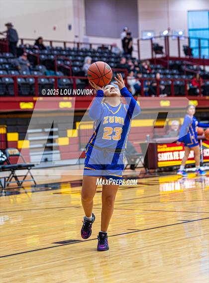 Thumbnail 2 in Mesa Vista vs. Cuba (Lady Braves Invite at Santa Fe Indian School) photogallery.