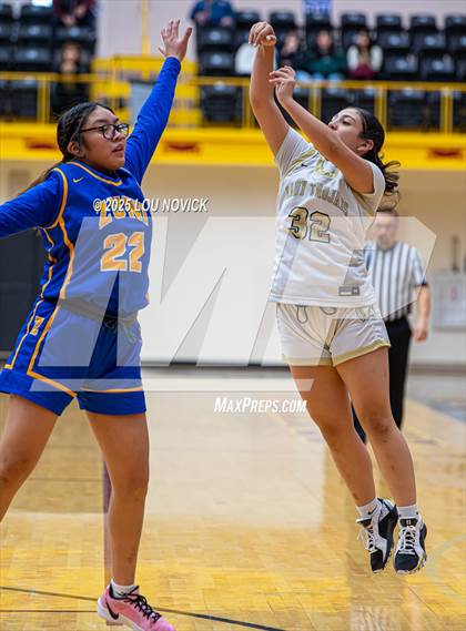 Thumbnail 3 in Mesa Vista vs. Cuba (Lady Braves Invite at Santa Fe Indian School) photogallery.