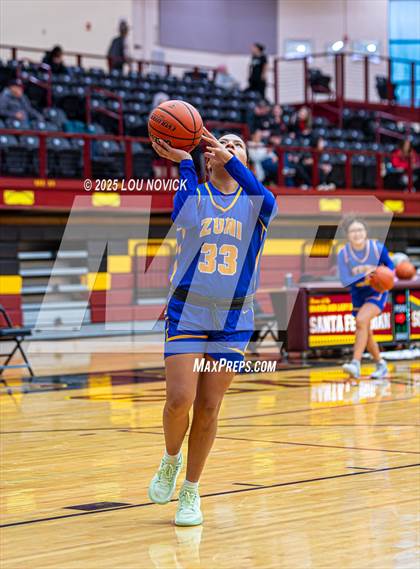 Thumbnail 1 in Mesa Vista vs. Cuba (Lady Braves Invite at Santa Fe Indian School) photogallery.