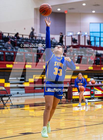 Thumbnail 3 in Mesa Vista vs. Cuba (Lady Braves Invite at Santa Fe Indian School) photogallery.