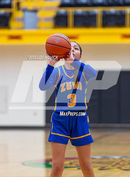 Thumbnail 2 in Mesa Vista vs. Cuba (Lady Braves Invite at Santa Fe Indian School) photogallery.