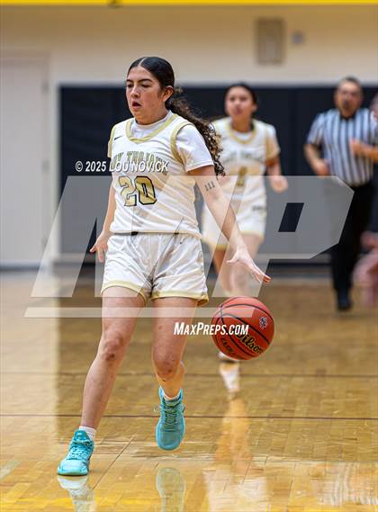 Thumbnail 2 in Mesa Vista vs. Cuba (Lady Braves Invite at Santa Fe Indian School) photogallery.