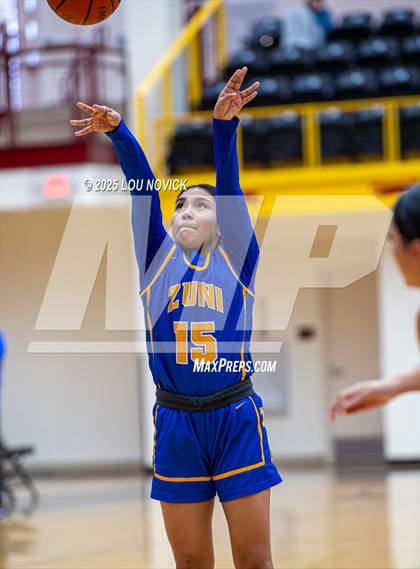 Thumbnail 1 in Mesa Vista vs. Cuba (Lady Braves Invite at Santa Fe Indian School) photogallery.