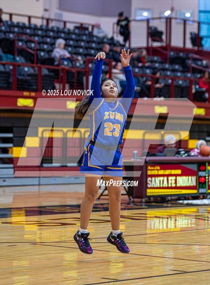 Thumbnail 1 in Mesa Vista vs. Cuba (Lady Braves Invite at Santa Fe Indian School) photogallery.