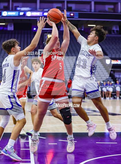 Thumbnail 2 in Wheatland vs. East Nicolaus (At Golden1 Center) photogallery.