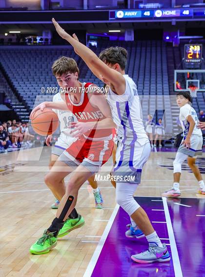 Thumbnail 2 in Wheatland vs. East Nicolaus (At Golden1 Center) photogallery.