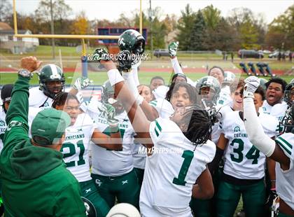 Thumbnail 1 in Cass Tech vs  Southfield Arts & Tech (MHSAA District Final) photogallery.
