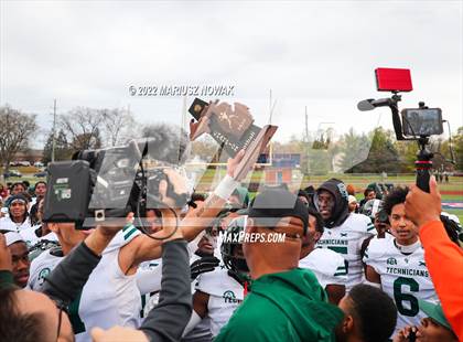 Thumbnail 1 in Cass Tech vs  Southfield Arts & Tech (MHSAA District Final) photogallery.