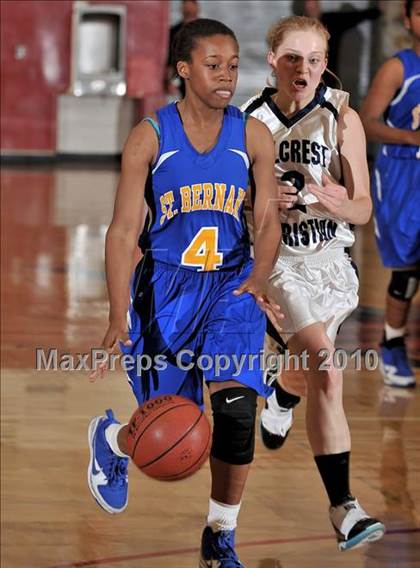 Thumbnail 1 in St. Bernard vs. Hillcrest Christian (CIF SS 6AA Final) photogallery.