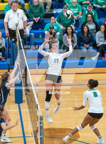Thumbnail 3 in Cathedral vs New Castle (IHSAA 4A Regional Semifinal) photogallery.
