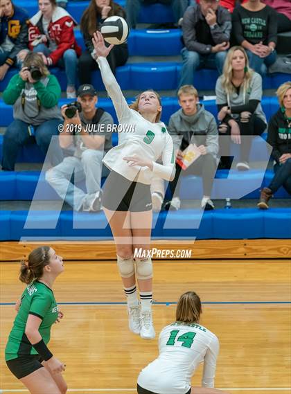 Thumbnail 3 in Cathedral vs New Castle (IHSAA 4A Regional Semifinal) photogallery.