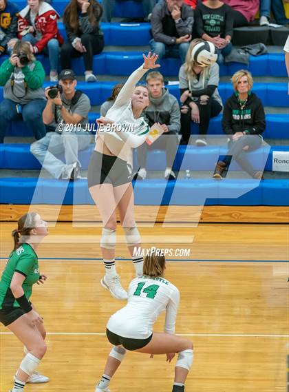 Thumbnail 2 in Cathedral vs New Castle (IHSAA 4A Regional Semifinal) photogallery.