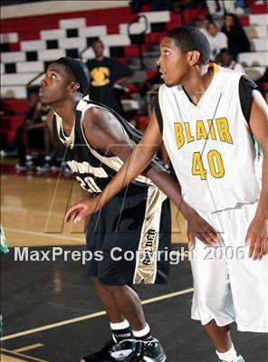 Thumbnail 3 in Blair vs. King-Drew Medical (Westchester Tip-Off Classic) photogallery.