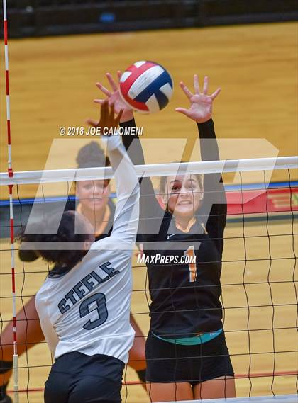 Thumbnail 2 in Brennan vs Steele (NEISD Volleyball Tournament) photogallery.