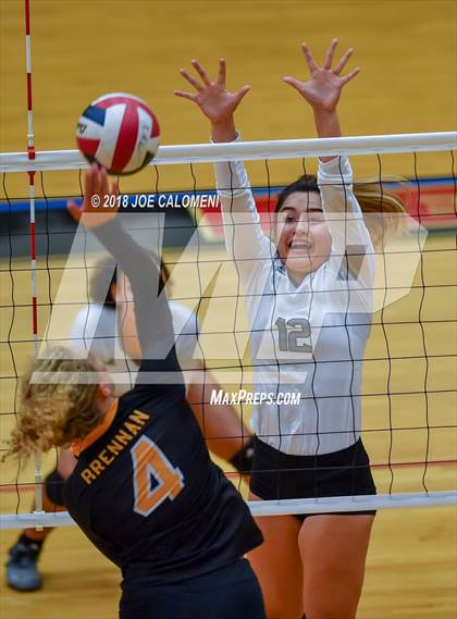 Thumbnail 2 in Brennan vs Steele (NEISD Volleyball Tournament) photogallery.