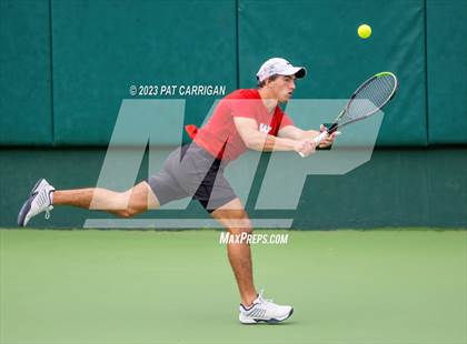 Thumbnail 2 in The Woodlands vs Round Rock Westwood (UIL 6A Team Tennis Semifinal) photogallery.