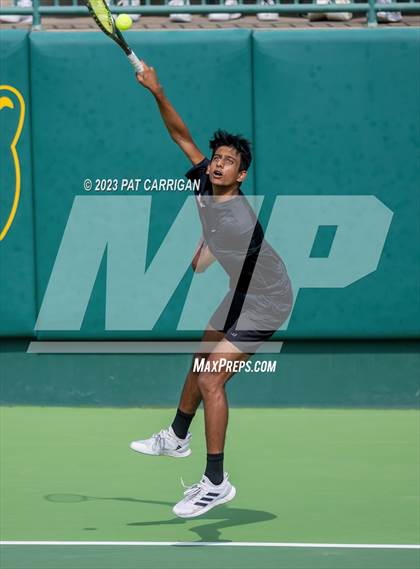 Thumbnail 3 in The Woodlands vs Round Rock Westwood (UIL 6A Team Tennis Semifinal) photogallery.