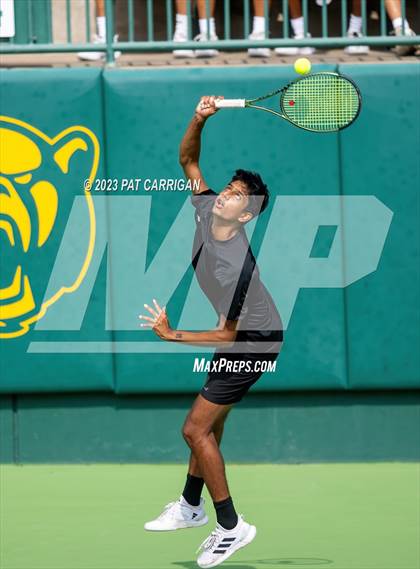 Thumbnail 1 in The Woodlands vs Round Rock Westwood (UIL 6A Team Tennis Semifinal) photogallery.