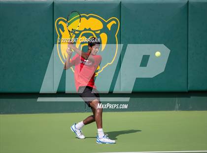 Thumbnail 3 in The Woodlands vs Round Rock Westwood (UIL 6A Team Tennis Semifinal) photogallery.