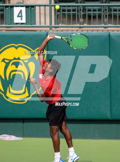 Thumbnail 3 in The Woodlands vs Round Rock Westwood (UIL 6A Team Tennis Semifinal) photogallery.