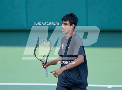 Thumbnail 1 in The Woodlands vs Round Rock Westwood (UIL 6A Team Tennis Semifinal) photogallery.