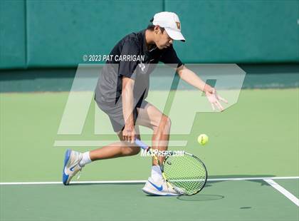 Thumbnail 2 in The Woodlands vs Round Rock Westwood (UIL 6A Team Tennis Semifinal) photogallery.