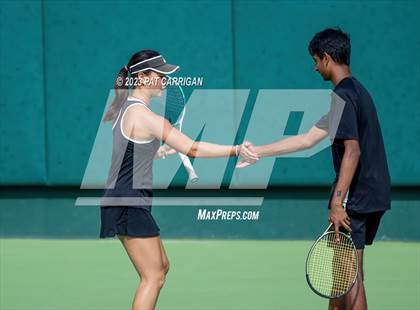 Thumbnail 3 in The Woodlands vs Round Rock Westwood (UIL 6A Team Tennis Semifinal) photogallery.
