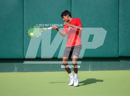 Thumbnail 3 in The Woodlands vs Round Rock Westwood (UIL 6A Team Tennis Semifinal) photogallery.