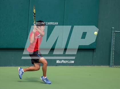 Thumbnail 1 in The Woodlands vs Round Rock Westwood (UIL 6A Team Tennis Semifinal) photogallery.
