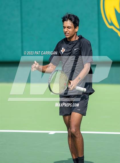 Thumbnail 3 in The Woodlands vs Round Rock Westwood (UIL 6A Team Tennis Semifinal) photogallery.