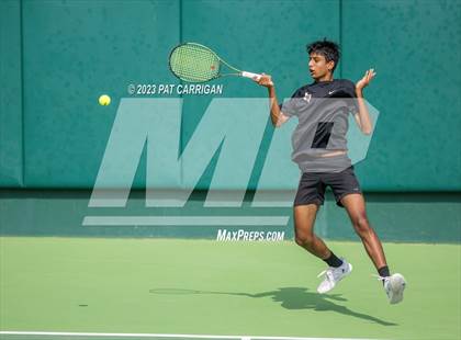 Thumbnail 3 in The Woodlands vs Round Rock Westwood (UIL 6A Team Tennis Semifinal) photogallery.