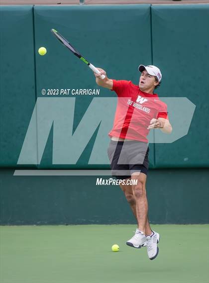 Thumbnail 3 in The Woodlands vs Round Rock Westwood (UIL 6A Team Tennis Semifinal) photogallery.
