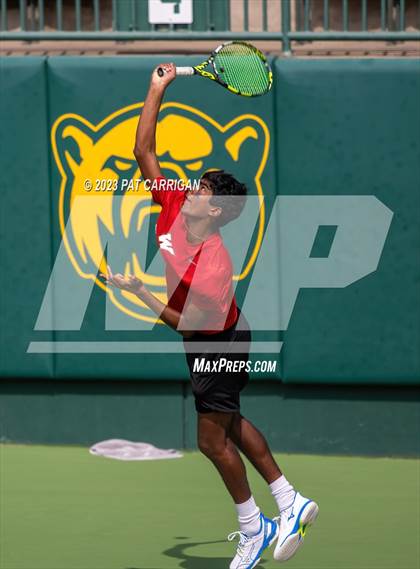 Thumbnail 3 in The Woodlands vs Round Rock Westwood (UIL 6A Team Tennis Semifinal) photogallery.