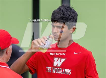 Thumbnail 2 in The Woodlands vs Round Rock Westwood (UIL 6A Team Tennis Semifinal) photogallery.