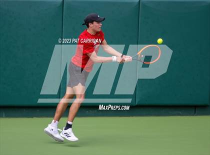 Thumbnail 2 in The Woodlands vs Round Rock Westwood (UIL 6A Team Tennis Semifinal) photogallery.