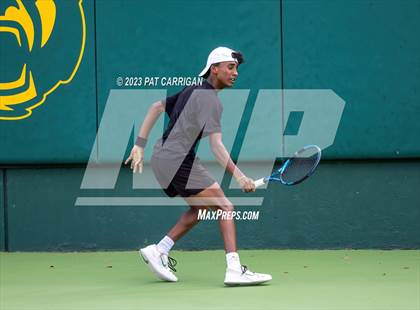 Thumbnail 1 in The Woodlands vs Round Rock Westwood (UIL 6A Team Tennis Semifinal) photogallery.